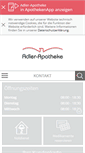 Mobile Screenshot of adler-apotheke-badsassendorf.de